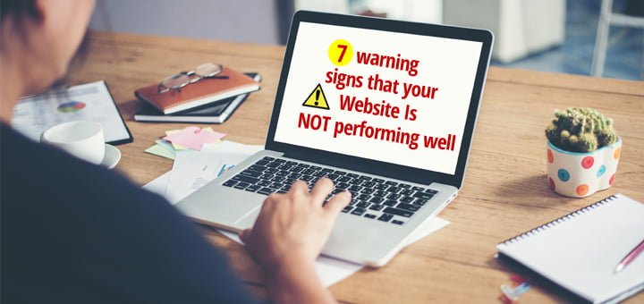 Seven Warning Signs that your Website is not Performing well