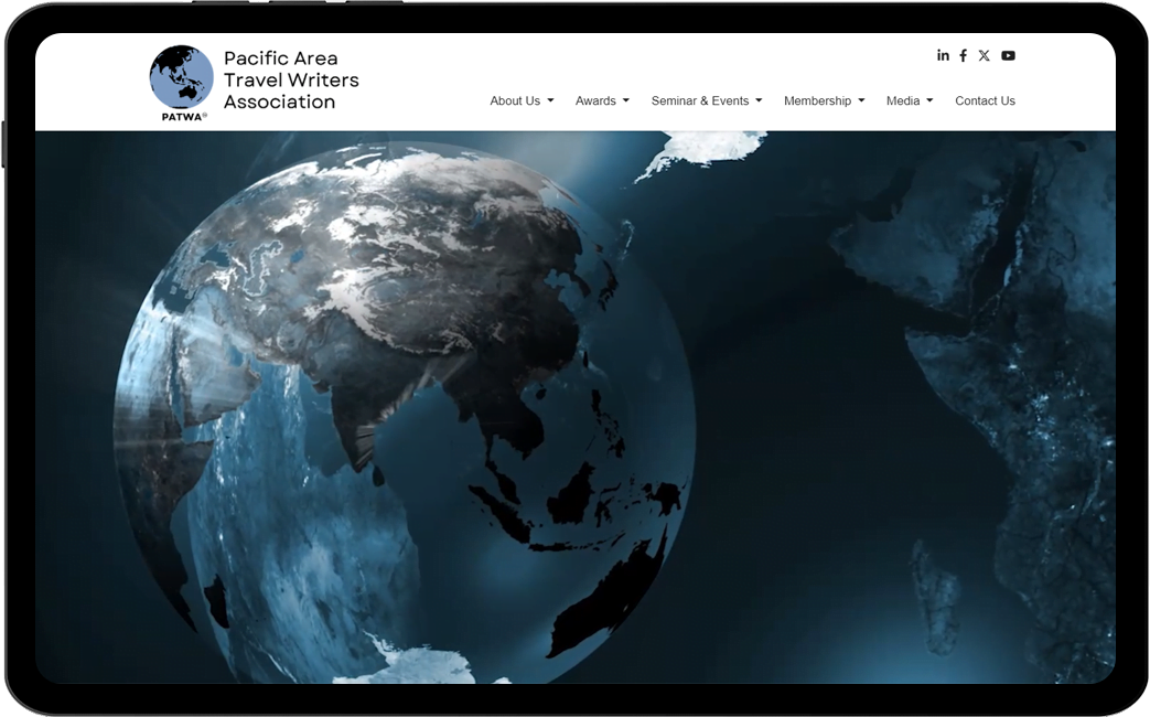 Website Design and Development for The Pacific Area Travel Writers Association