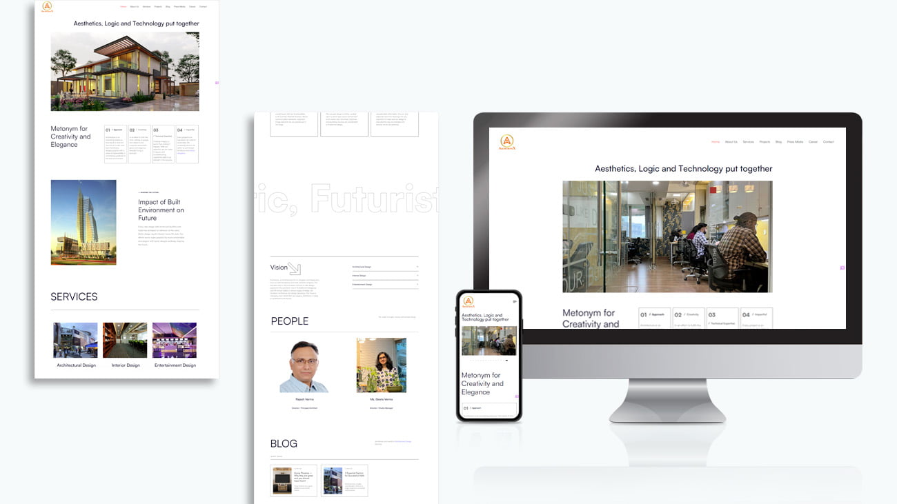 Website Design & Development of Architronix Pvt Ltd.