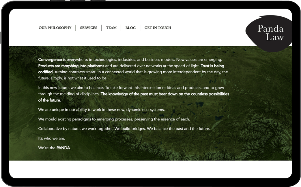 Website Development for Panda Law