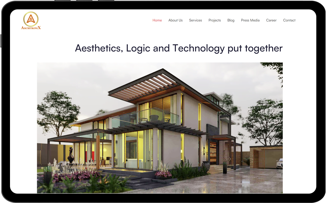 Website Design & Development of Architronix Pvt Ltd.