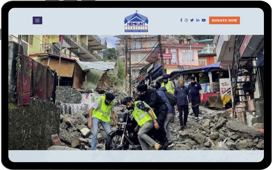 Website Development services for Hemkunt Foundation