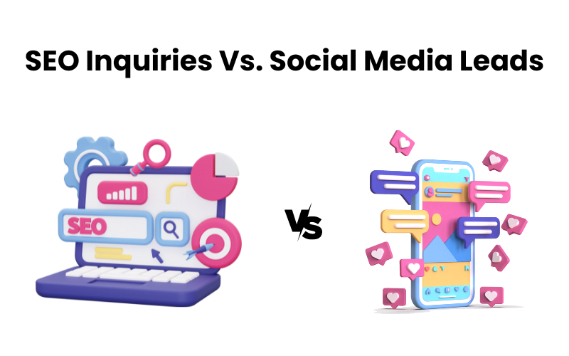 SEO Inquiries Vs. Social Media Leads