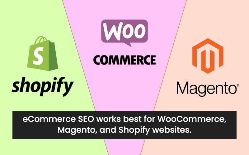 eCommerce SEO Works Best For WooCommerce, Adobe Commerce (Magento), And Shopify Websites