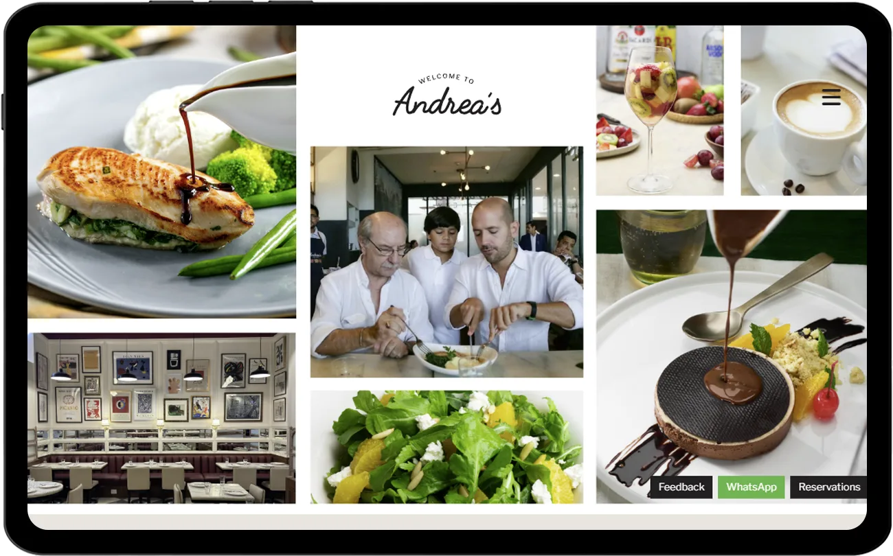 Webdevelopment for Andrea's