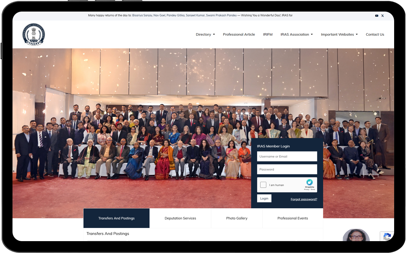 Website Design & Development, Website AMC - IRAS Times